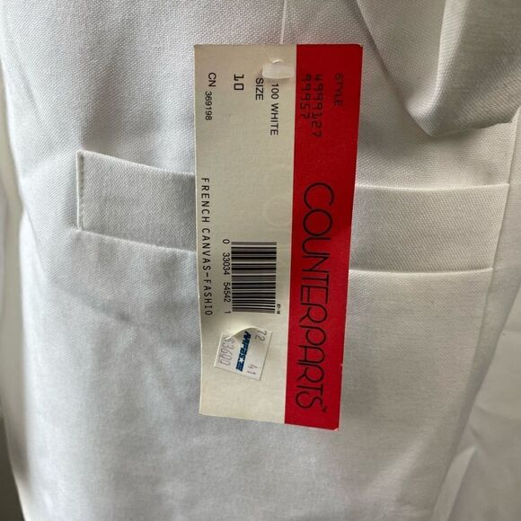 NWT Vintage Counterparts White Dress Jacket Size 10 - Picture 7 of 8
